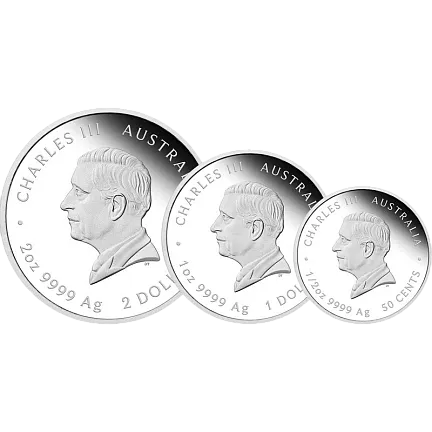 Год Лошади (набор), 2026 г., Серебро, 108,85 гр., проба 999.9, АВСТРАЛИЯ