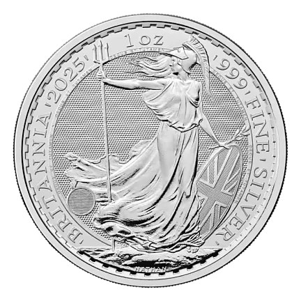 Монета «Британия (Чарльз III)», 2025 г., Серебро, 31,1 гр., проба 999, СОЕДИНЕННОЕ КОРОЛЕВСТВО