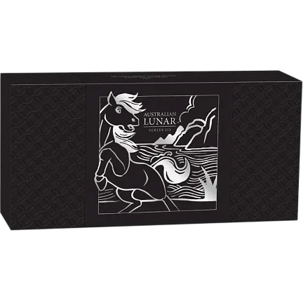 Год Лошади (набор), 2026 г., Серебро, 108,85 гр., проба 999.9, АВСТРАЛИЯ