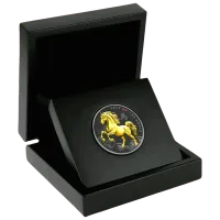 Монета «Год лошади (с рутением)», 2026 г., Серебро, 14,14 гр., проба 999, КАМЕРУН