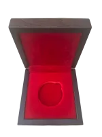 Деревянный футляр без логотипа /с логотипом Золотая Плата/Сеятель/Георгий Победоносец для одной монеты