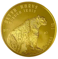 Монета «Барс», 2009 г., Золото, 31,1 гр., проба 999.9, КАЗАХСТАН