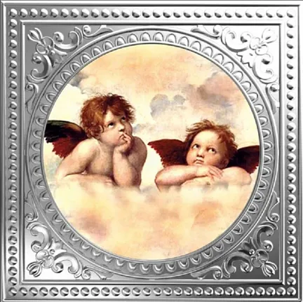 Монета «Рафаэль Санти да Урбино-Ангелы»,  2018 г., Серебро, 17,5 гр., проба 999, НИУЭ