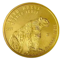 Монета «Барс», 2022 г., Золото, 15,55 гр., проба 9999, КАЗАХСТАН