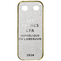 Монета «Год лошади. Кулон», 2026 г., Серебро, 10 гр., проба 999, КАМЕРУН