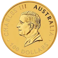 Монета «Кенгуру», 2025 г., Золото, 31,1 гр., проба 9999, АВСТРАЛИЯ