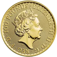 Монета «Британия», 2022 г., Золото, 31,1 гр., проба 9999, СОЕДИНЕННОЕ КОРОЛЕВСТВО