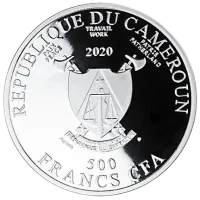 Монета «Ты и Я»,  2020 г., Серебро, 17,5 гр., проба 999, КАМЕРУН