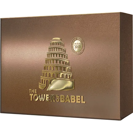 Монета «Вавилонская Башня», 2022 г., Серебро, 155,5 гр., проба 999, ТОКЕЛАУ