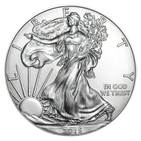 Монета «Американский орел», 2025 г., Серебро, 31,1 гр., проба 999, СОЕДИНЕННЫЕ ШТАТЫ