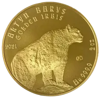 Монета «Барс», 2010 г., Золото, 62,2 гр., проба 999.9, КАЗАХСТАН
