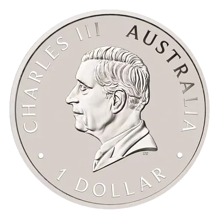 Монета «Австралийский Брамби », 2025 г., Серебро, 31,1 гр., проба 999.9, АВСТРАЛИЯ