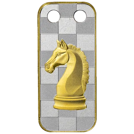 Монета «Год лошади. Кулон», 2026 г., Серебро, 10 гр., проба 999, КАМЕРУН