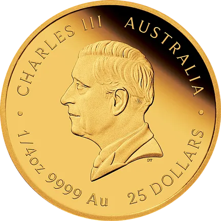 Монета «Год Лошади (пруф)», 2026 г., Золото, 7,78 гр., проба 999.9, АВСТРАЛИЯ