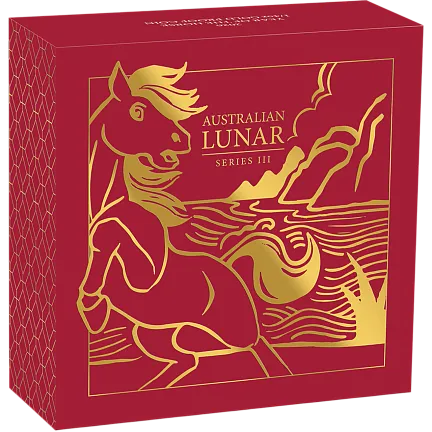 Монета «Год Лошади (пруф)», 2026 г., Золото, 7,78 гр., проба 999.9, АВСТРАЛИЯ