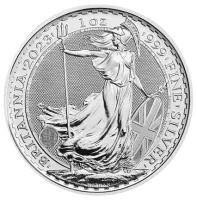 Монета «Британия (Чарльз III)», 2023 г., Серебро, 31,1 гр., проба 999, СОЕДИНЕННОЕ КОРОЛЕВСТВО