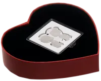 Монета «Влюбиться с первого поцелуя», 2021 г., Серебро, 15,55 гр., проба 999, НИУЭ